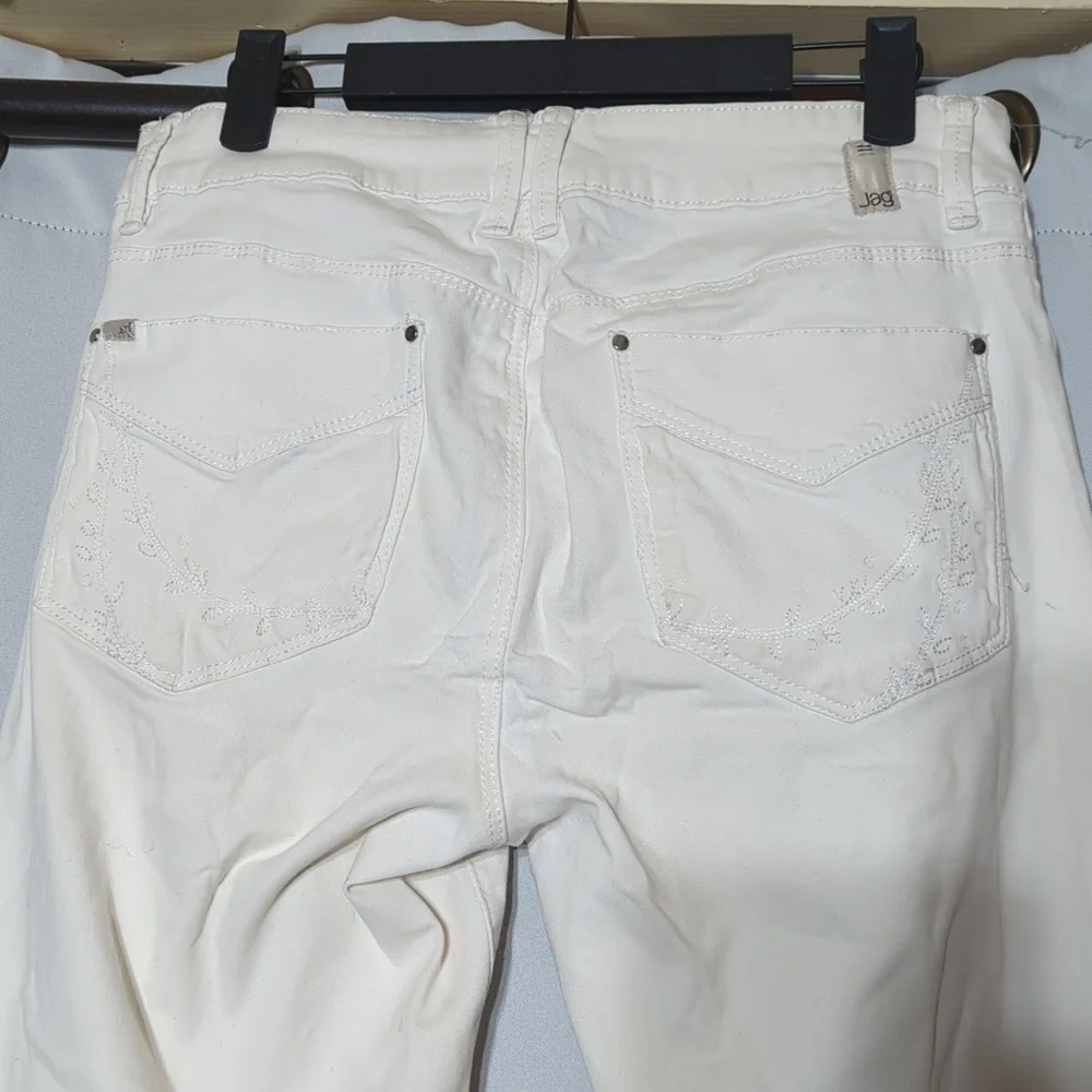 Jag Jeans cropped wide leg white low rise size 6 - Picture 7 of 11